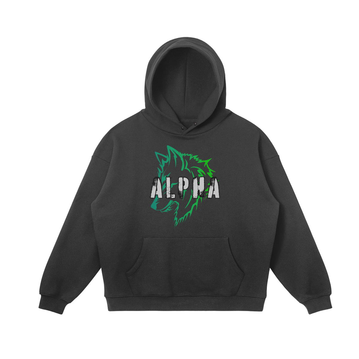 Alpha Men's Snap Collar Hoodie